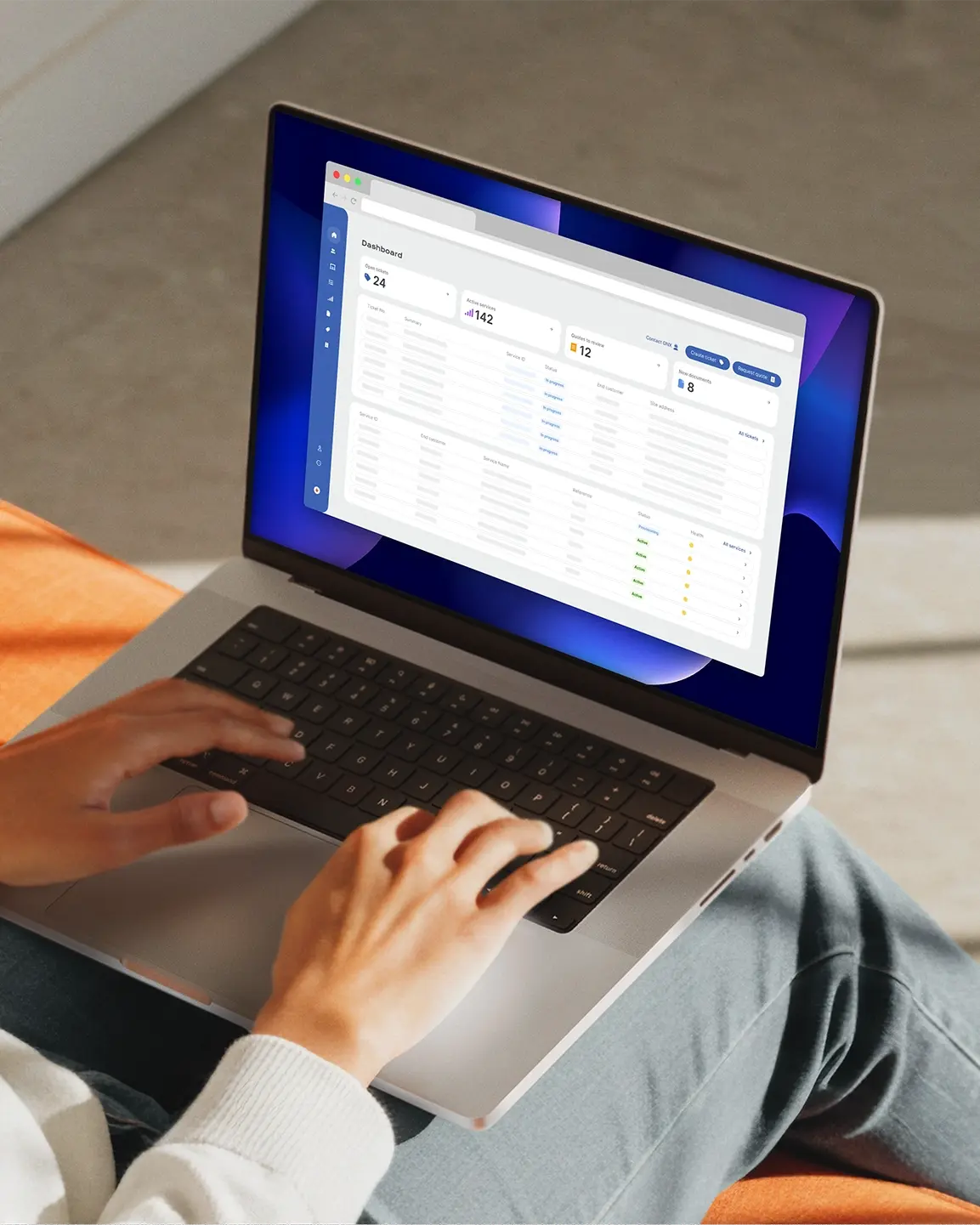 Mockup platform portait